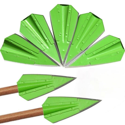 115Gr Hunting Arrowheads OD 8MM Shaft Archery Blade Broadheads Target Arrow Tip Bow Hunting Glue In Point Edged alloy steel