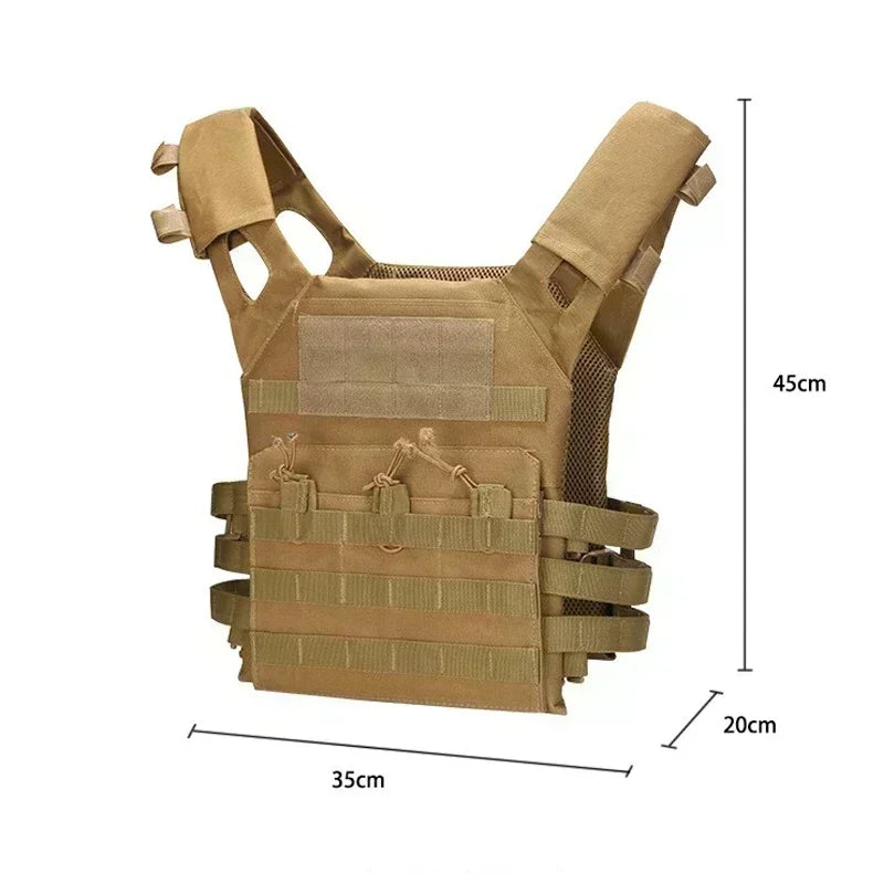 Nylon Tactical Vest Body Armor Hunting Carrier Airsoft Accessory Combat MOLLE Camo Cosplay  Army Vest CS Game Jungle Equipment