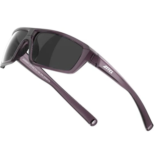 Polarized Sunglasses Men for Fishing: UV Protection Lightweight TR90 Sports Wrap Sun Glasses Driving Golf Running