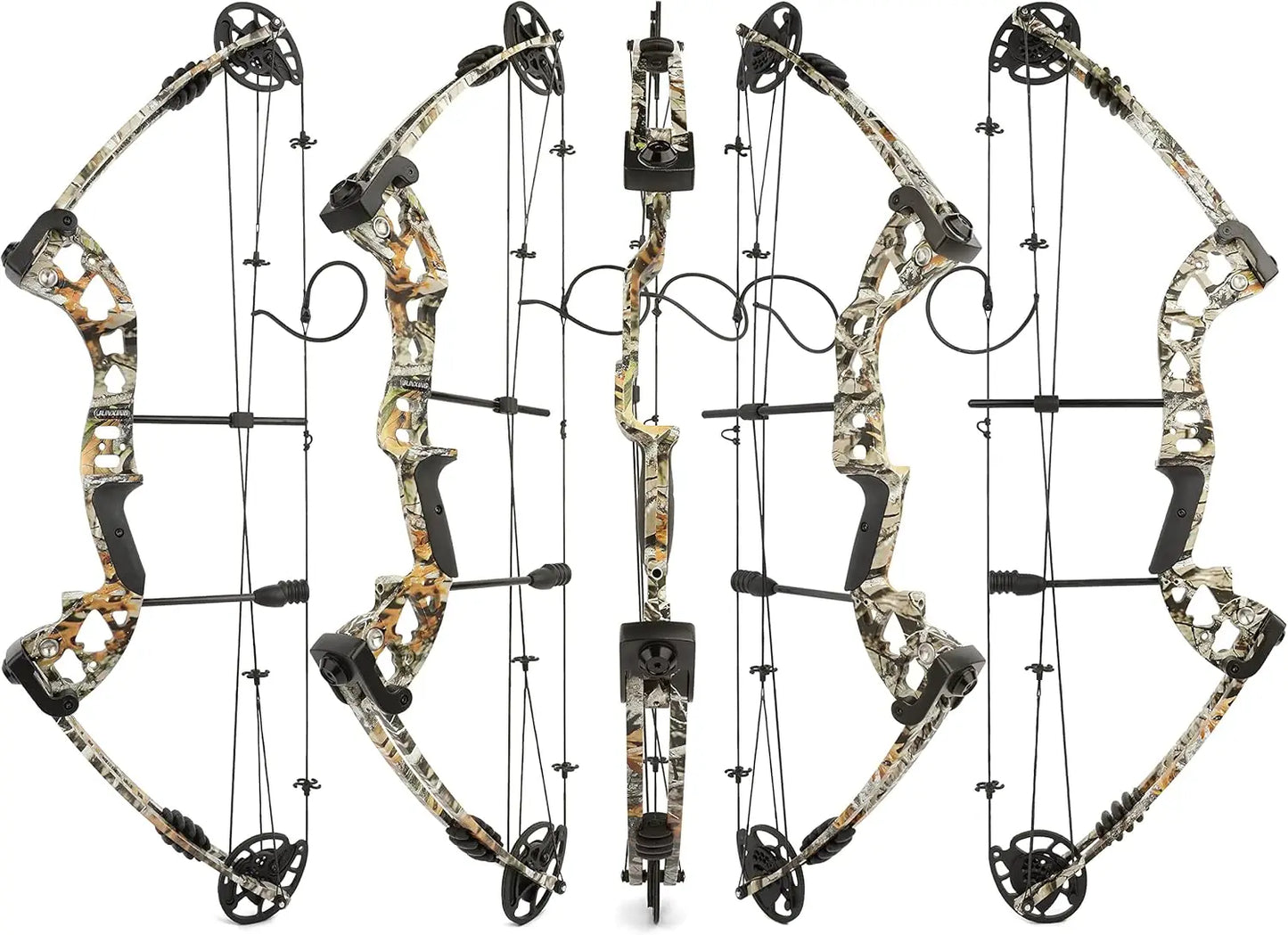 Archery Compound Bows Kit Draw Weight 30-55 lbs Hunting Bow IBO 310fps Adults Archery with Hunting Accessories - Right Handed