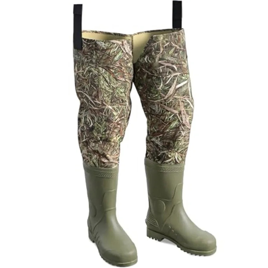 Hip Waders Waterproof Camo Waders for Men and Women with Boots, Lightweight Wading Hip Boots for Fishing and Hunting