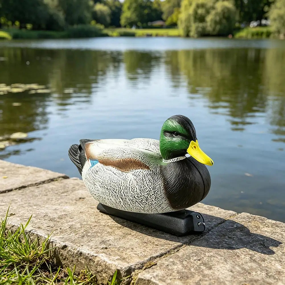Realistic Mallard Duck Decoy, Blow Mold Hunting Duck Decoy, Lifelike Drake Duck for Hunting, Pond & Garden Landscape Decoration