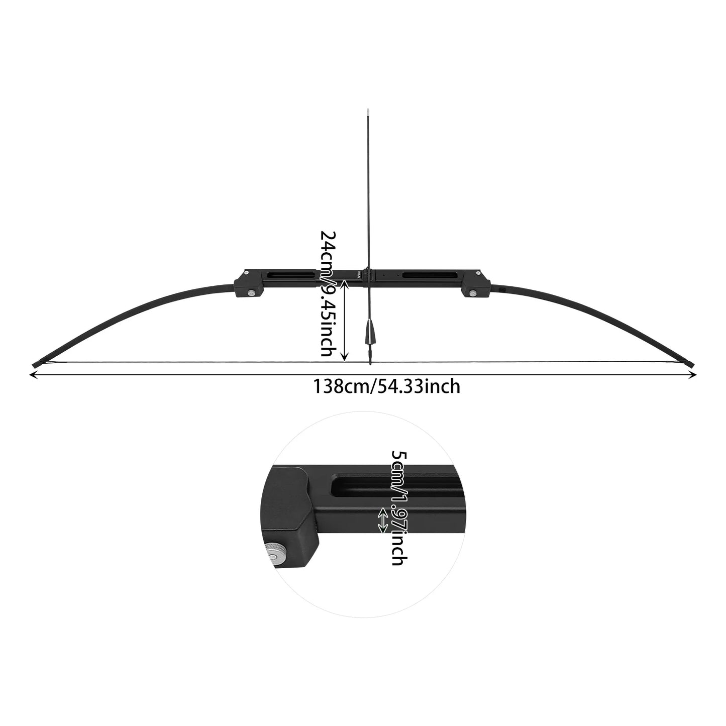 40-pound Black Folding Bow Set, Folding Bow And Arrow Set, Folding Bow Set With Storage Bag