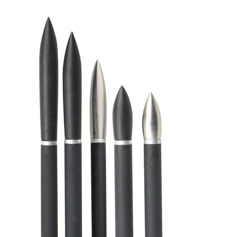 Stainless Steel Screw-in Arrow Field Points 12 Pack Multi Grain 100-350gr Silver Target Arrow Tips Wear Resistant Threaded Arrow Heads Fit Carbon Aluminum Shafts Archery Training Accessories
