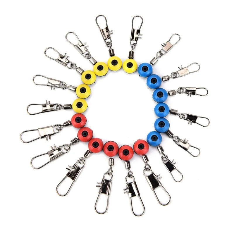 100pcs Fishing Line To Hook Swivels Shank Clip Connector Supplies Tackle Tool Fishing Conector Feeder Accessories Hunting Tool