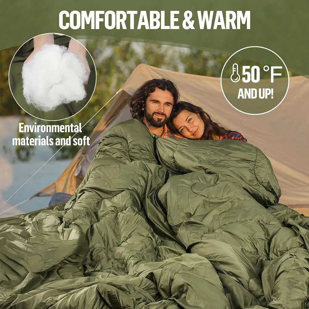 Night Cat Camping Sleeping Bag for Adults 3 Seasons Portable Lightweight Backpacking Hiking Traveling Indoor Outdoor Temperature 41–59 °F 2.6x6.3ft Switch to a Quilt or Blanket