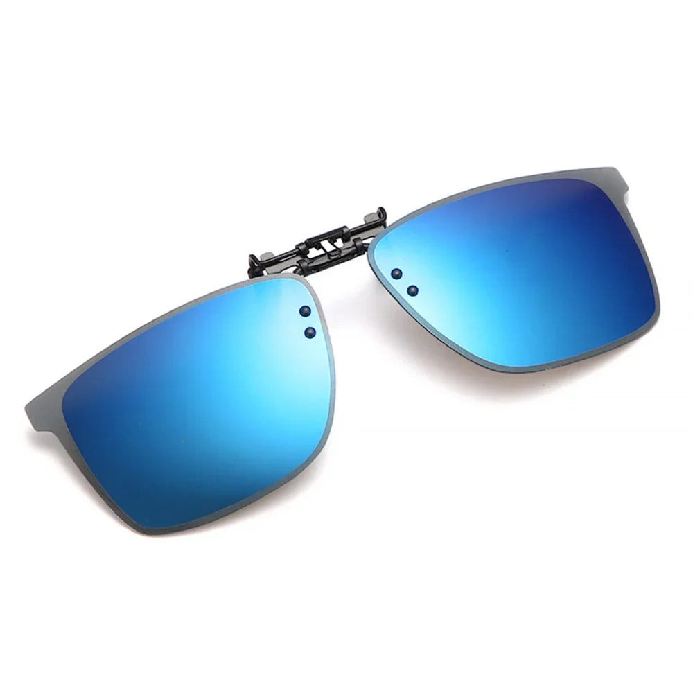 Polarized Clip Sunglasses Myopia Glasses Clip Driver Outdoor Fishing Night Vision Myopia Clipon Sun Shading Eyeglasses
