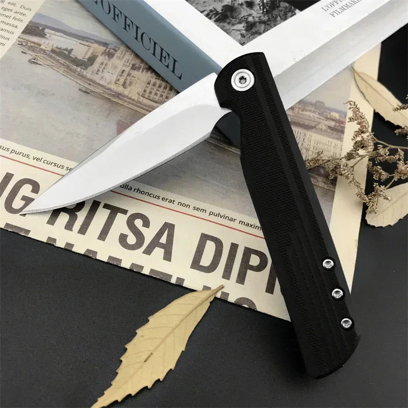 Best-Selling 3801 Pocket Folding Knife with 8Cr13Mov Blade and G10 Handle—Everyday, Adventure, and Cutting Knife for Outdoor Activities, Hiking, Fishing, and Trekking—Great Gift
