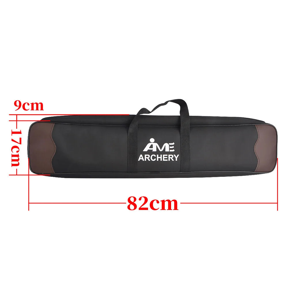 Shoulder Recurve Bow Bag 32 Inch Takedown Carry Case Hand Holder Portable for Hunting Shooting Target Practice Sports