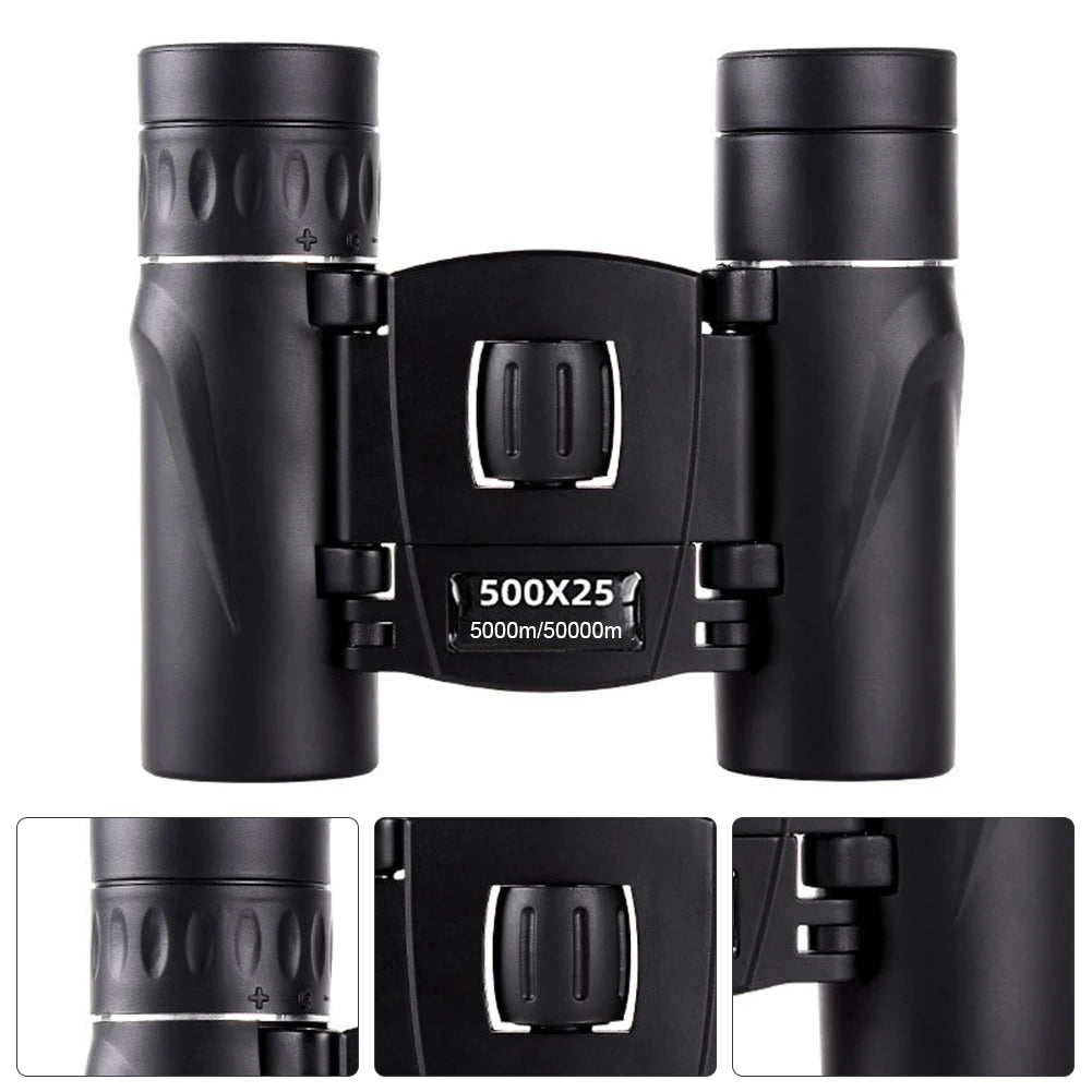 Portable Binoculars Long Range HD Powerful Binoculars Professional Binoculars for Hunting Sports Outdoor Camping Travel