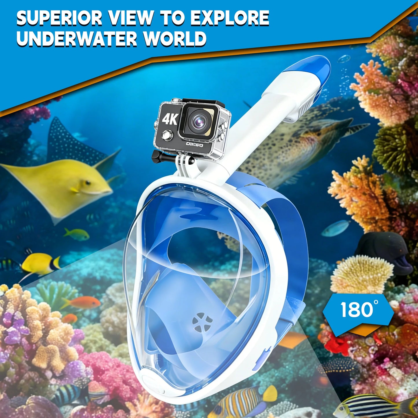 Underwater Snorkeling Full Face Children Swimming Mask Set Scuba Diving Respirator Masks Anti Fog Safe Breathing for Kids Adult
