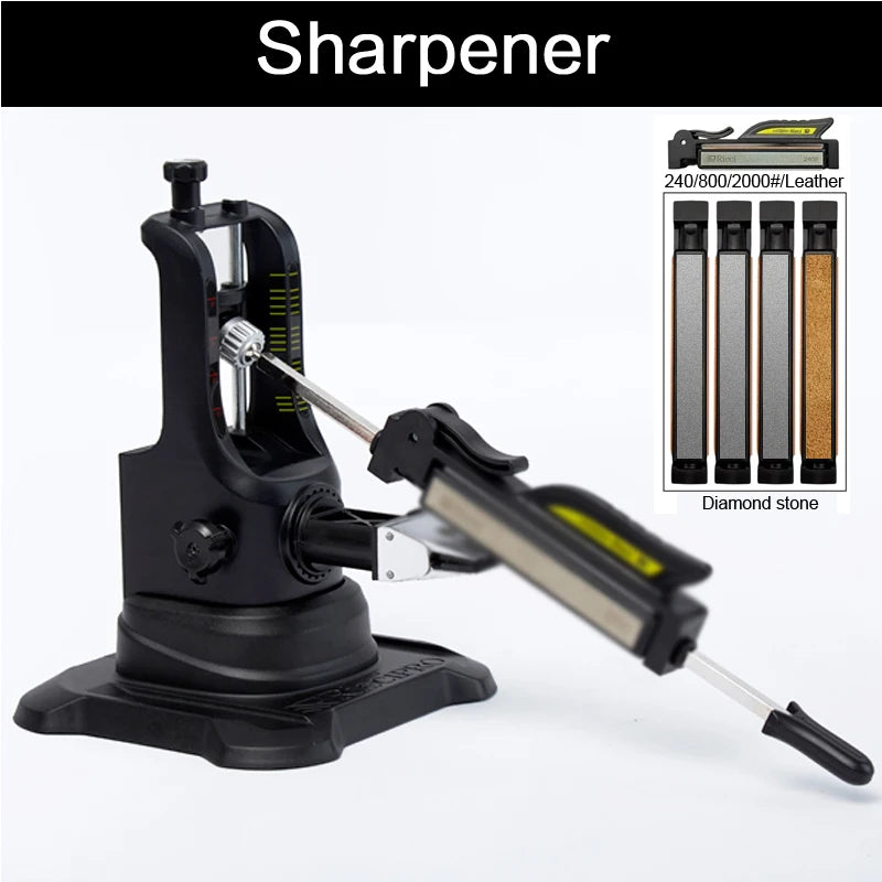 Rieci Professional Fixed Angle Knife Sharpener Diamond Sharpening Stone Kitchen Knife Sharpening Blades Auxiliary Tool System