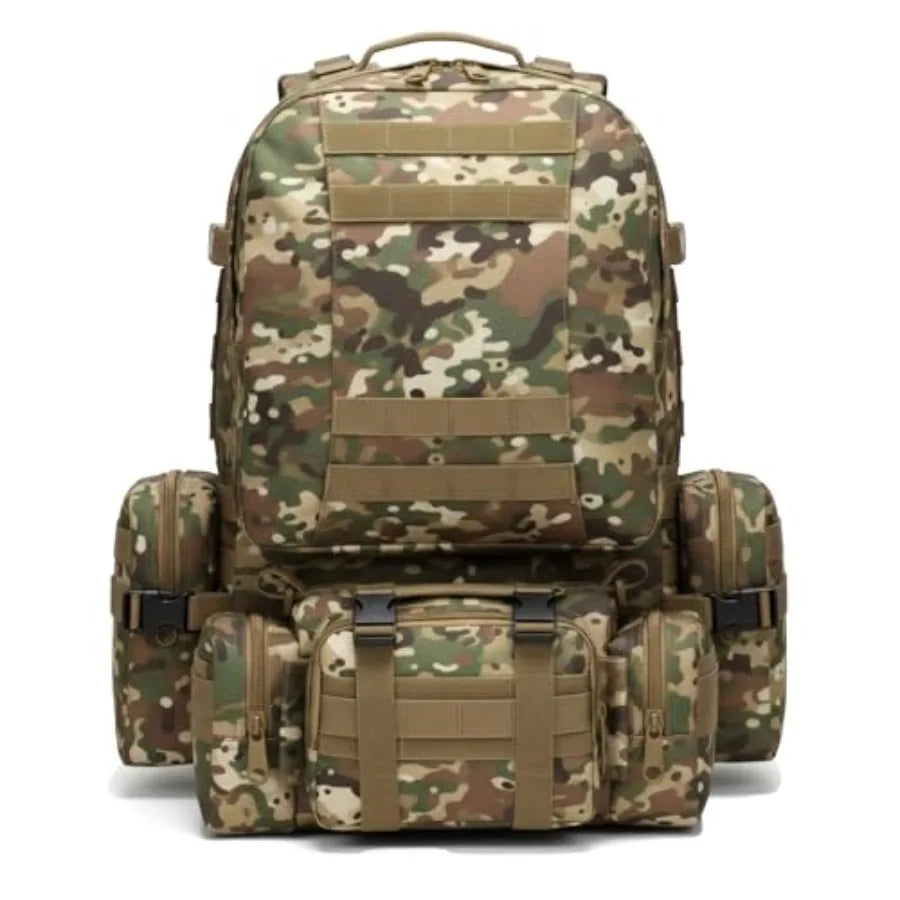 Military Tactical Backpack for Men 60L Waterproof Bug Out Bag Survival Rucksack Go Bag Emergency Molle System Army 3 Day Assaul