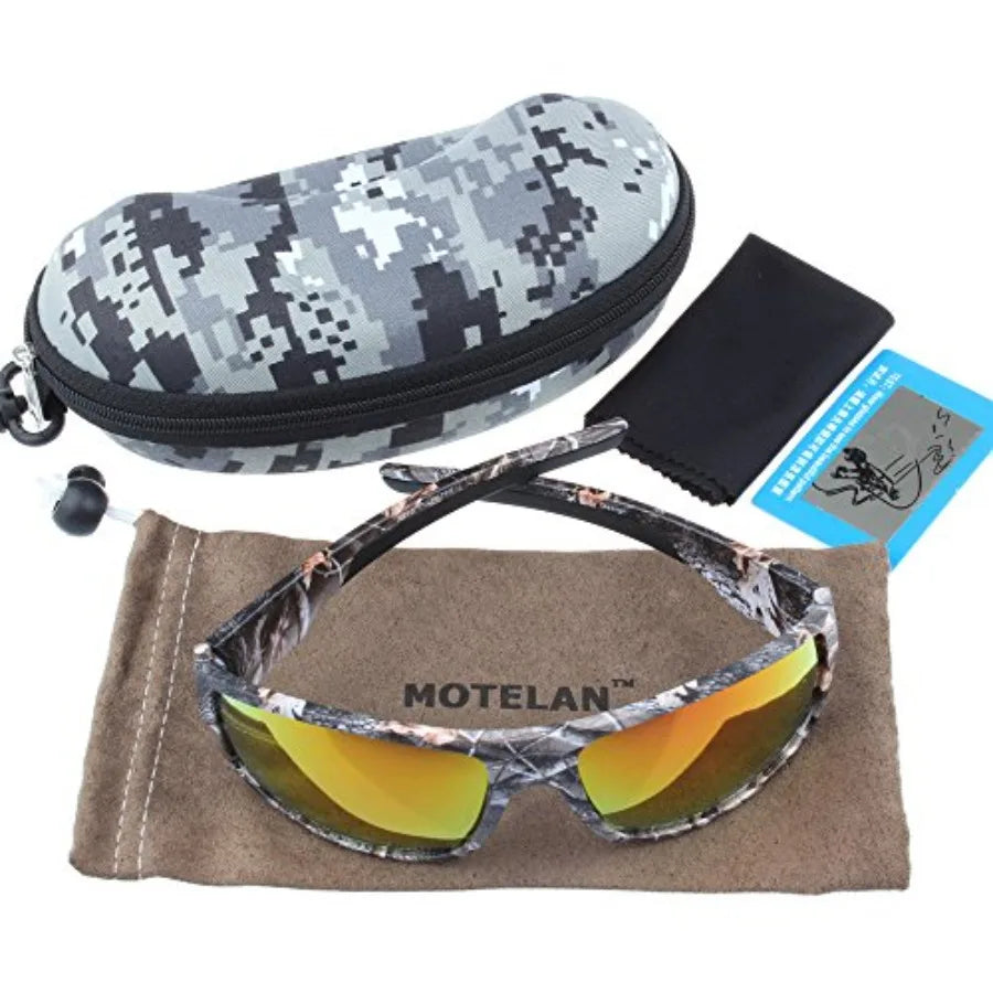 Polarized Outdoor Sports Sunglasses Tr90 Camo Frame for Men Women Driving Fishing Hunting Reduce Glare