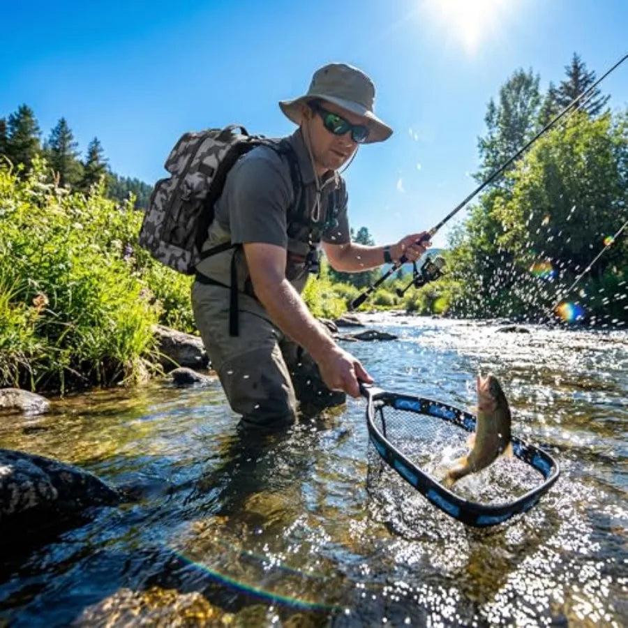 Fishing Gear- Fishing Rod and Reel Combos, Fishing Backpack, Fishing Net, Fishing Bag with Rod Holders and Tackle Box for Fresh