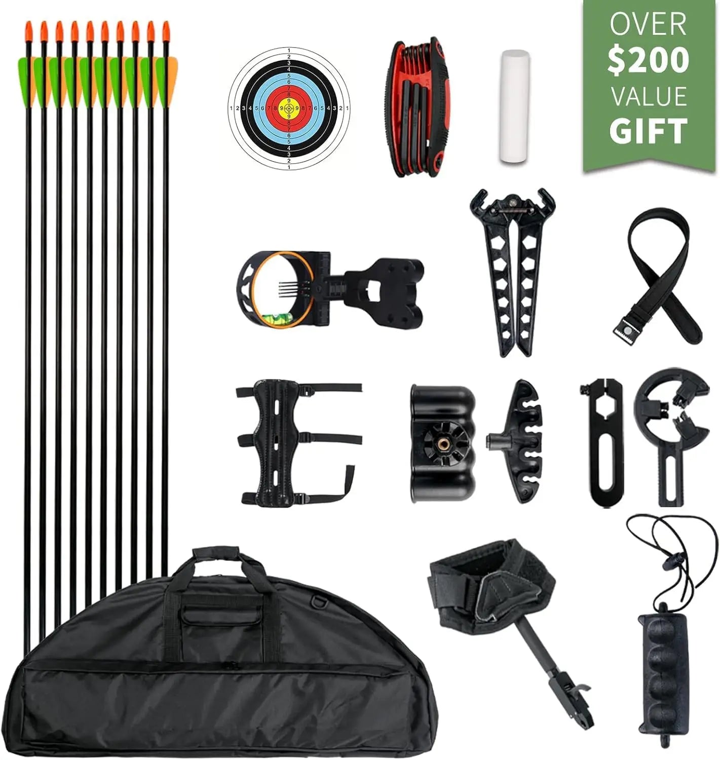 Compound Bow and Arrow for Adult and Beginner, Hunting Bow Archery Set, Right Hand, 30-70 Lbs Draw Weight, 23.5\\u201d-31\\u201d