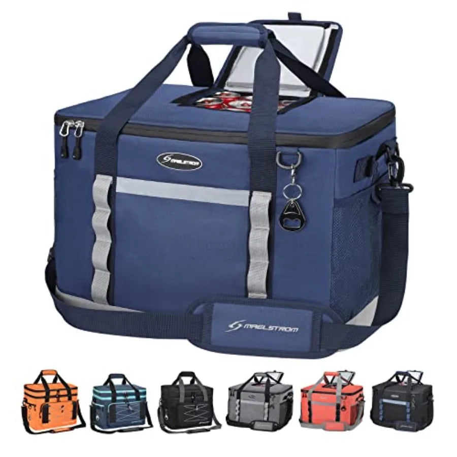 Collapsible Soft Cooler Bag, // s Beach Cooler with Flip Top Lid, Ice Chest, Leakproof and Portable for Beach, Camping, Road Tr