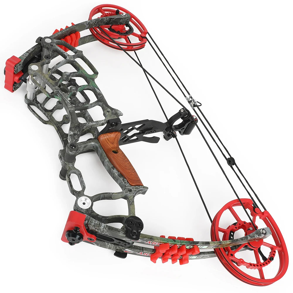 Archery Compound Dual-use Bow 30-60lbs 19" Axle Hunting Steel Ball 420FPS Right Hand Car Outdoor Target Shooting Archery Bow