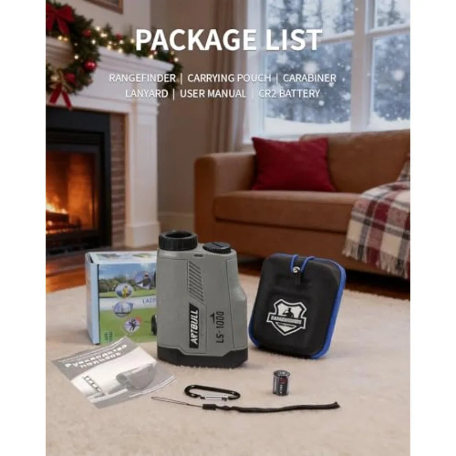 1000 Yard Laser Rangefinder 6X with Slope Golf Hunting Range Finder with Scan Flag Lock Vibration IPX4 Waterproof High