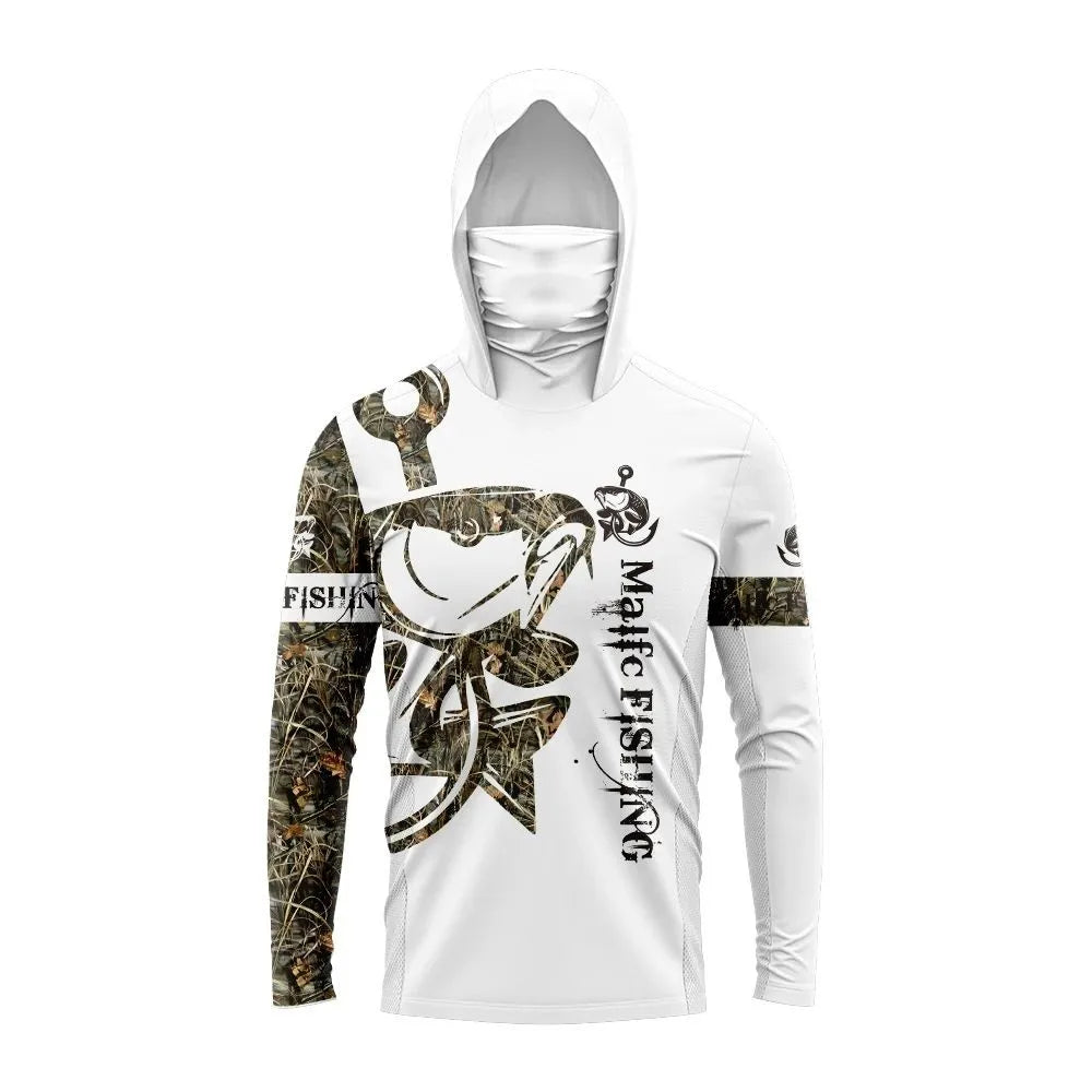 Fishing Hoodie Men Long Sleeve Quick Dry Breathable Clothing Uv Protection Outdoor Fishing T-shirt fishing clothes