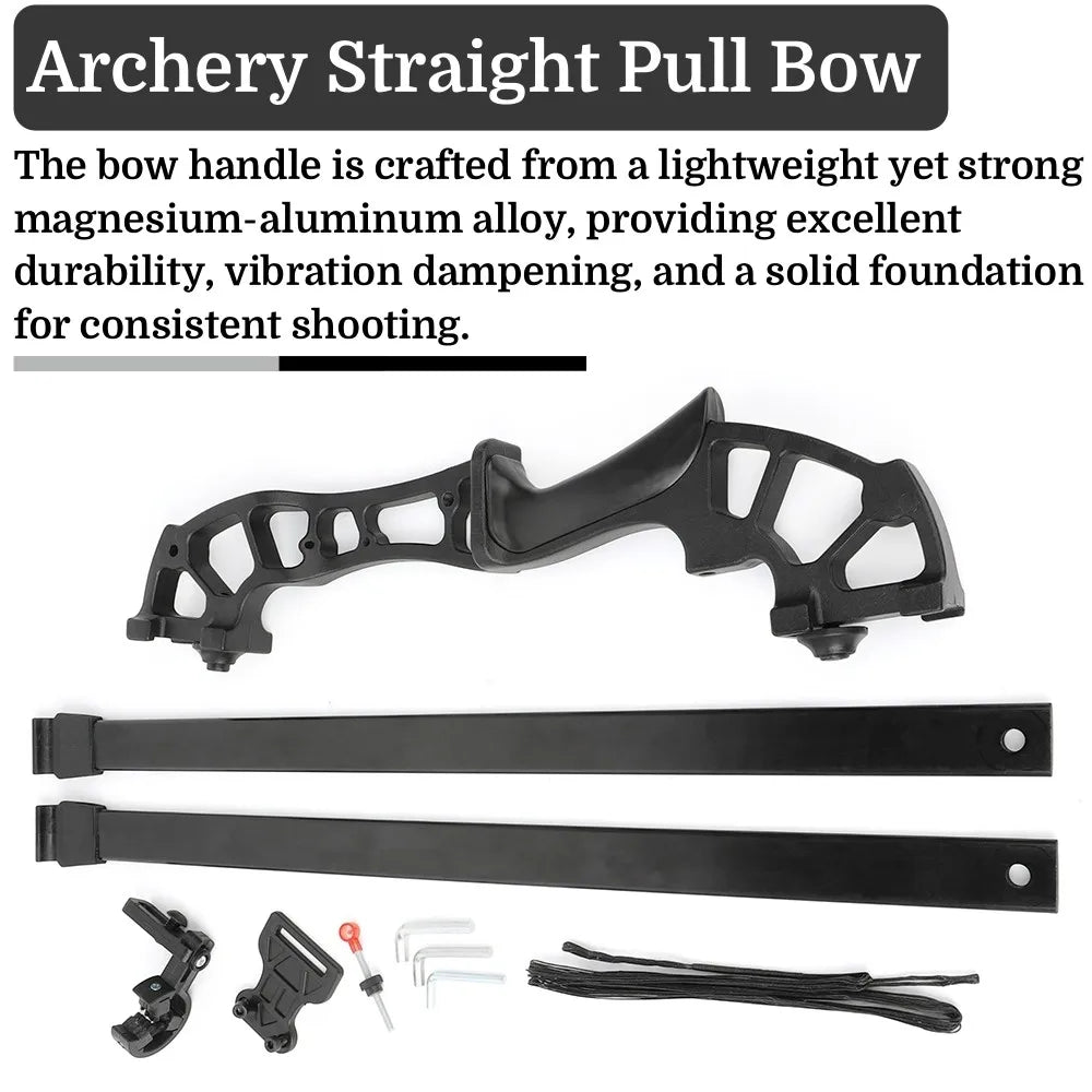 Archery Takedown Recurve Straight Bow 30-50lbs Portable Hand Bow Outdoor Fishing Hunting Target Shooting Training Archery Equipment