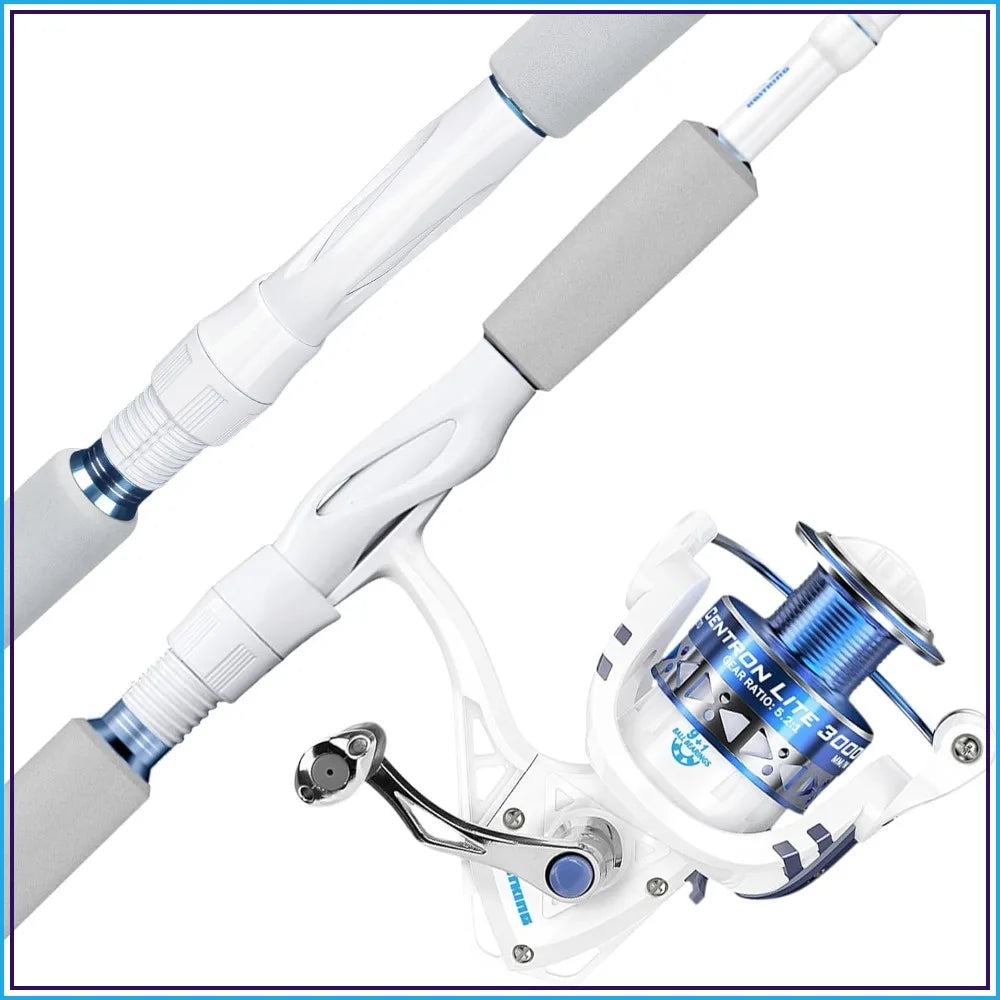 IM6 Graphite Fishing Rod & Reel Combo, 2-Piece, Stainless Guides, EVA Handle, 13 Models
