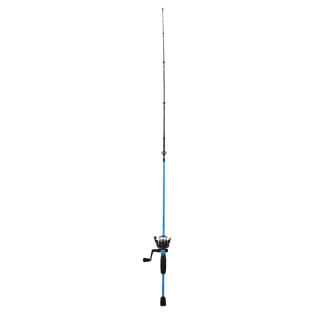 Fishing Rod and Reel Combo Spinning 5.6 Feet 2 Piece Blue for Adults Saltwater Freshwater