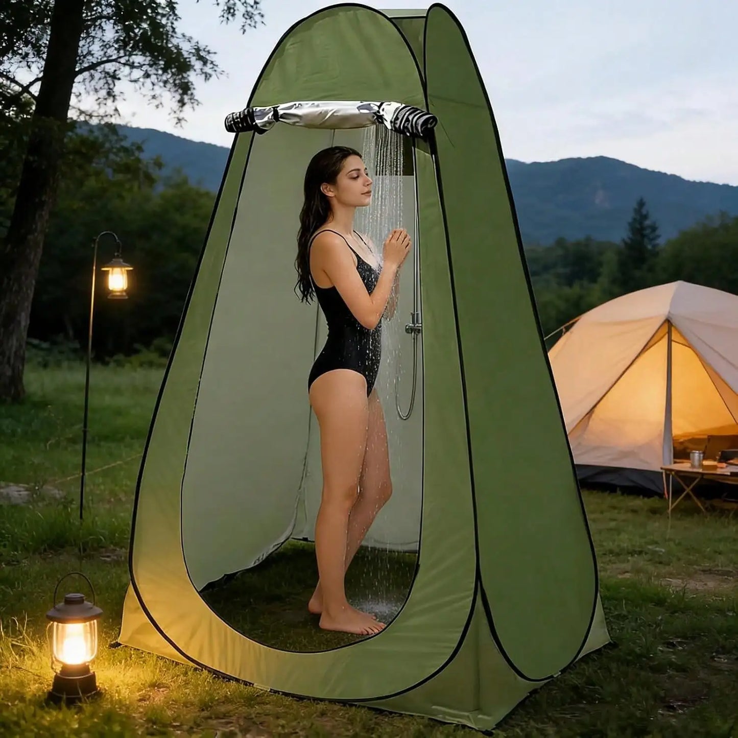Portable Pop-Up Privacy Tent For Camping & Outdoor Showers - Instant Changing Room & Toilet Shelter, Waterproof
