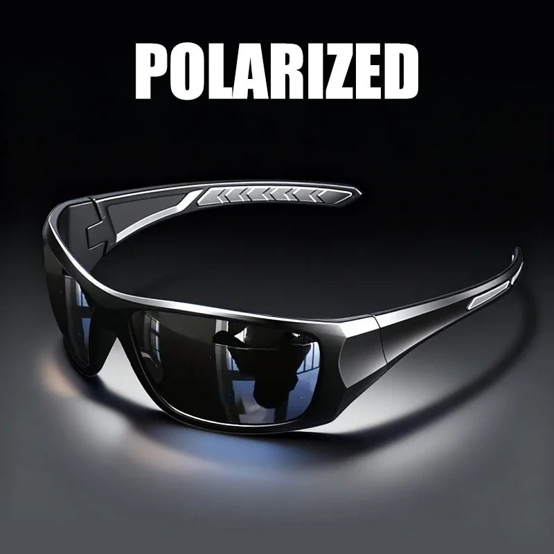 Windproof Sports Sunglasses - Polarized, UV400 Protection, Wraparound Design for Men & Women-Ideal for Cycling, Running,fishing