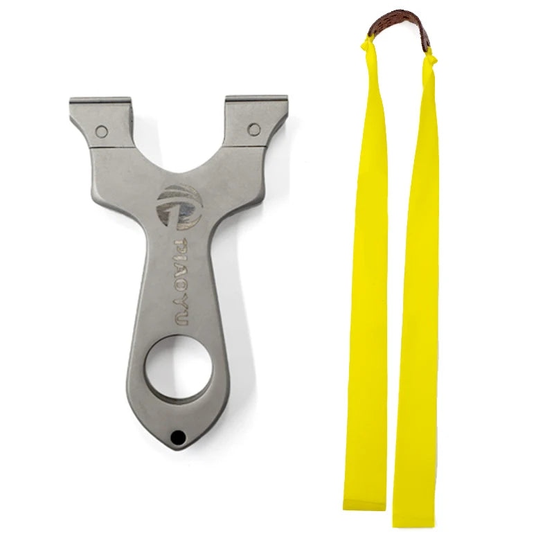 PIAOYU Stainless Steel Slingshot, Professional Sports Competitive Slingshot, High-quality Shooting Practice Catapult