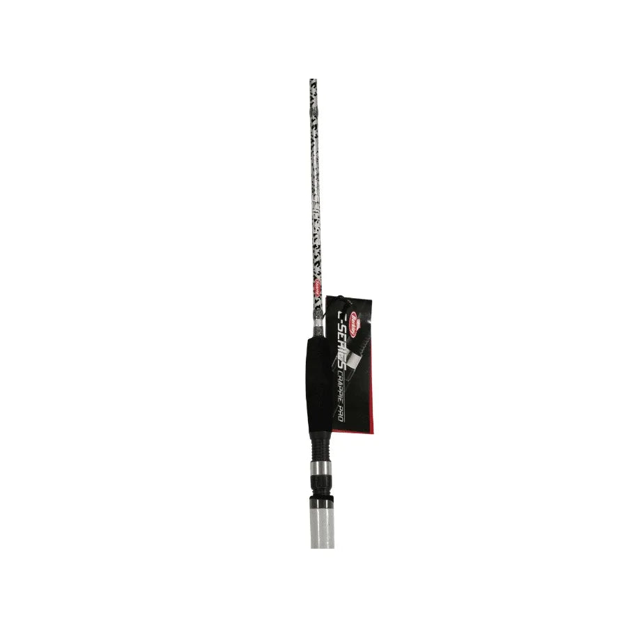 C-Series Crappie Pro Spinning Rod for freshwater crappie fishing, graphite composite material, black color, ultra-light sensiti