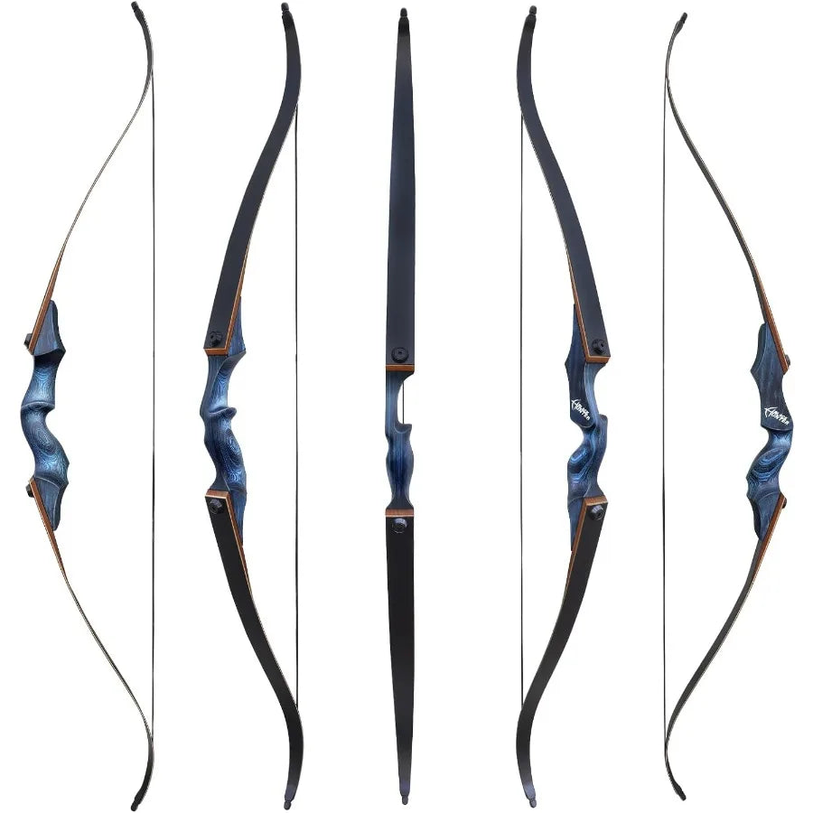 Black Hunter Original Takedown Recurve Bows for Adults Archery Recurve Bow Set 60  lbs Right Hand for Outdoor Ta