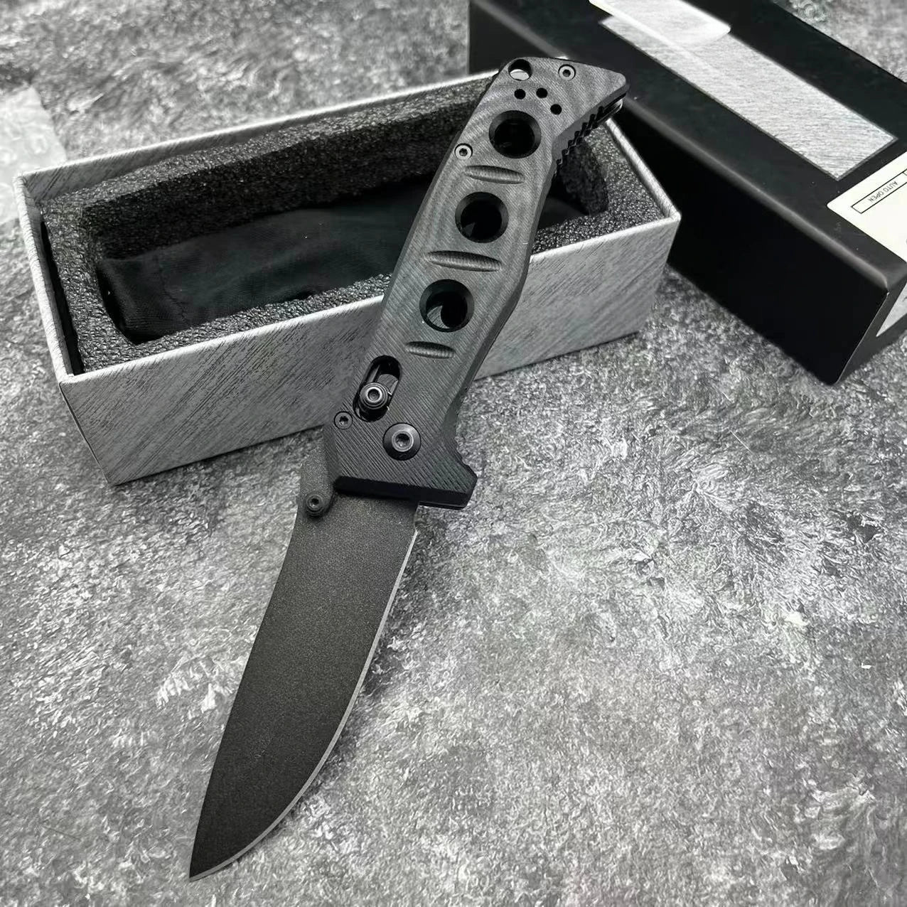 BM 273 Outdoor Folding Knife Jungle Climbing Fishing Portable Knives Daily Cutter Wilderness Adventure Hiking Practical Tools Camping Hiking EDC Foldable Durable Fruit Knife Gift