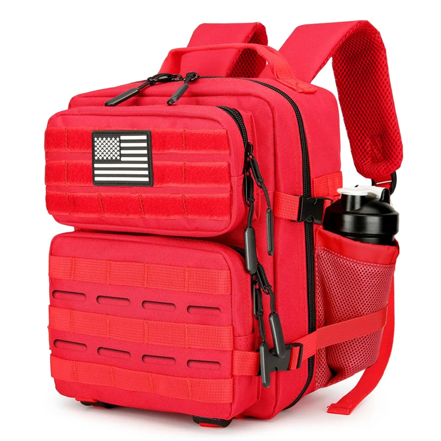 9L Cherry Print Tactical Backpack For Adults Hiking Fitness Small Utility Bag