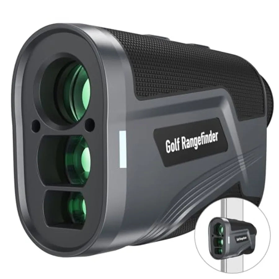 Golf Hunting Range Finder 1102Yards Rechargeable Laser Rangefinder with Slope Magnetic Distance Flag Scan Speed Black