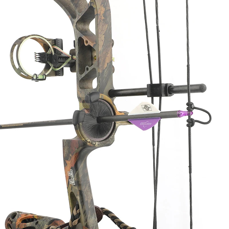 Carbon Arrows 12pcs 30'' SP300-400 ID6.2mm with 12pcs 100 Grain Broadheads and 12pcs Arrow Nocks for Compound Bow Hunting Target