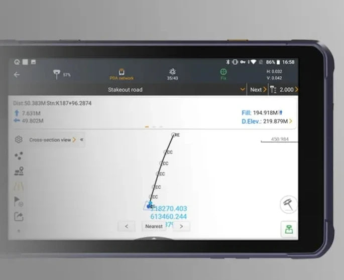 GNSS RTK Software Data Collecting APP Program Field Surveying Landstar8 Android OS Software For Land Surveying CHC Gps Rtk