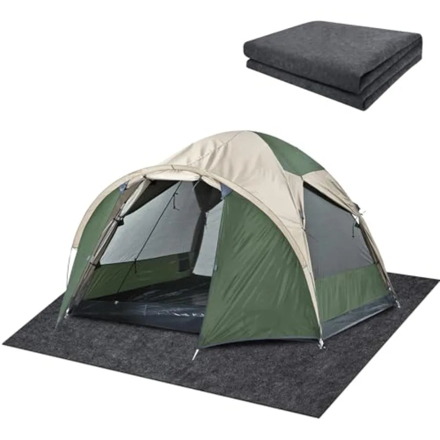 6.2 x 5 Ft Cam Tent Carpet Mat - Waterof Outdoor Tent Ru- Porble Cutble Picnic Cam Floor Blanket for Lawn ps