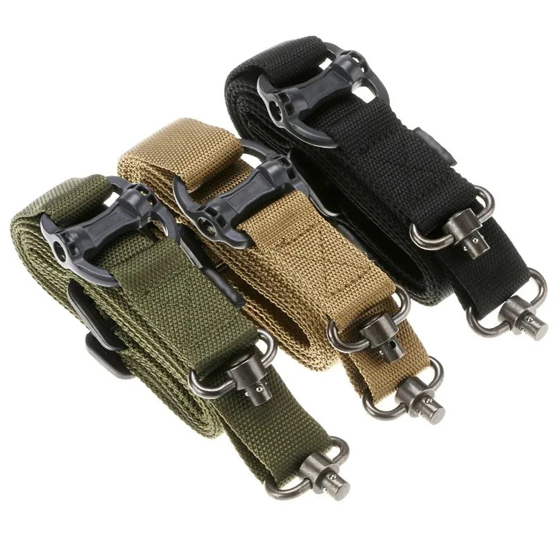 Adjustable MS4 Rifle Sling Gun QD Metal Strap Swivel Tactical Nylon 2 Points Multi Mission Release Airsoft Hunting Access