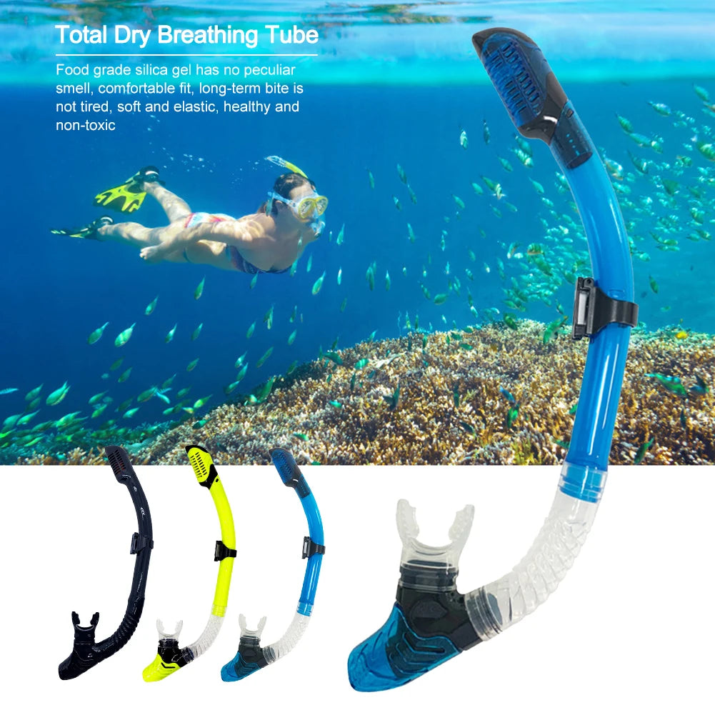 Snorkel Swimming Swim Snorkel with Hanging Buckle Comfortable Breathing Tube for Snorkeling for Free Diving Diving Equipment
