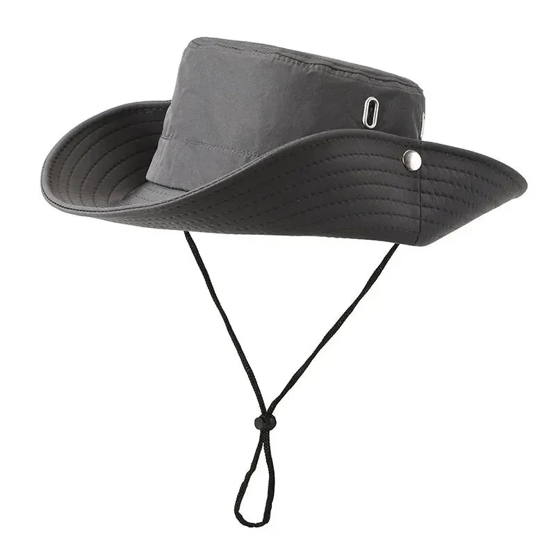 Spring And Summer New Hat Men's Outdoor Mountaineering Sunshade Fisherman Hat Summer Large Brim Breathable Sunscreen Fishing Hat