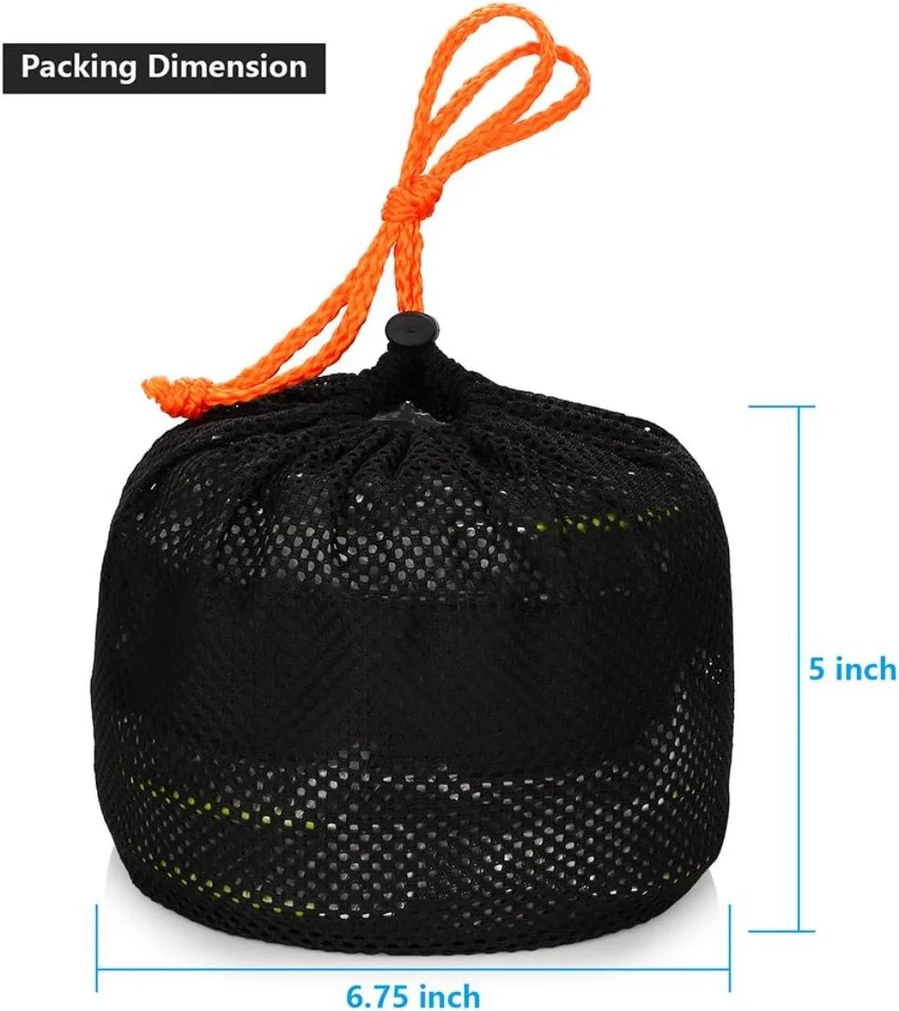 Non-Stick Camping Cookware Set - Lightweight, Portable 11-Piece Mess Kit with Pots, Pan, Bowls, and Storage Bag for Outdoor Hiking