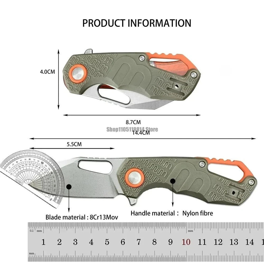 High-quality Mini Knife F0332 Folding Pocket Knife Outdoor Portable Knife Durable Hiking Camping Hunting Self-defense Multitools