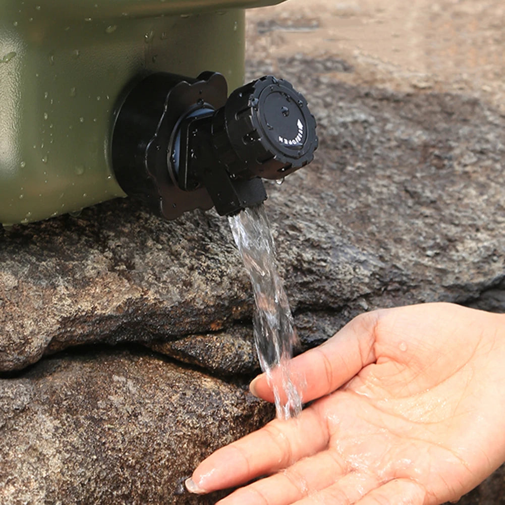 11/12/18/25L Outdoor Water Bin Large Capacity Portable Camping Water Carrier With Detachable Faucet for Camping Picnic Hiking