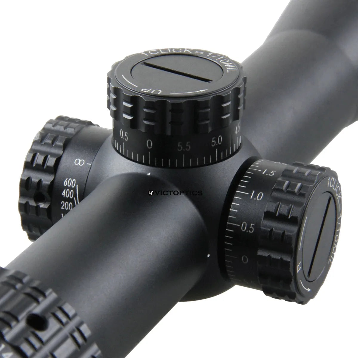 VictOptics S4 6-24x50 SFP Riflescope,1/10MIL Adjustment with Turret Lock Feature&Free Side Focus Wheel for Hunting Competition