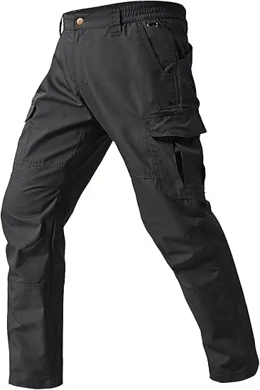 Work Pants Durable Ripstop Tactical Pants with 7 Pockets Outdoor Water Resistant Hiking Woking Construction Pants