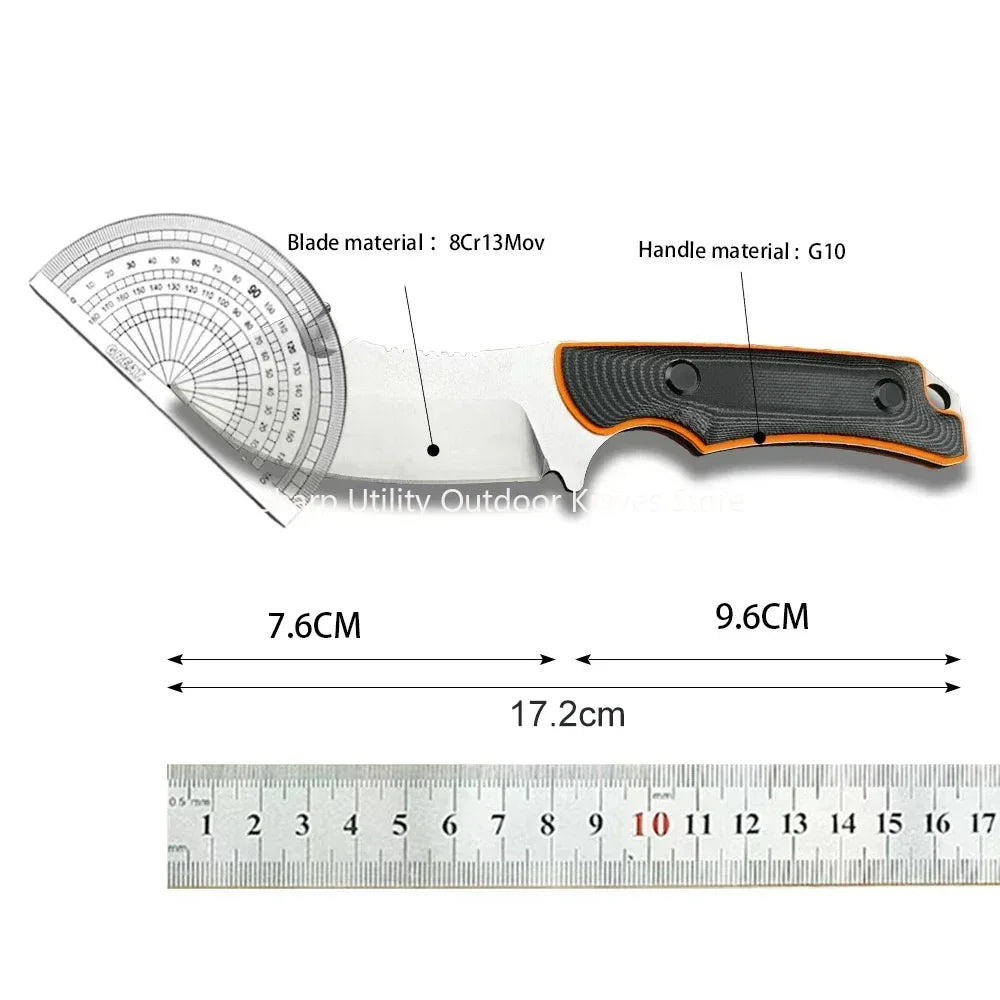 Skinner Tactical Knife High Hardness Fixed Blade Knife G10 Handle Self Defense Multifunctional Knives