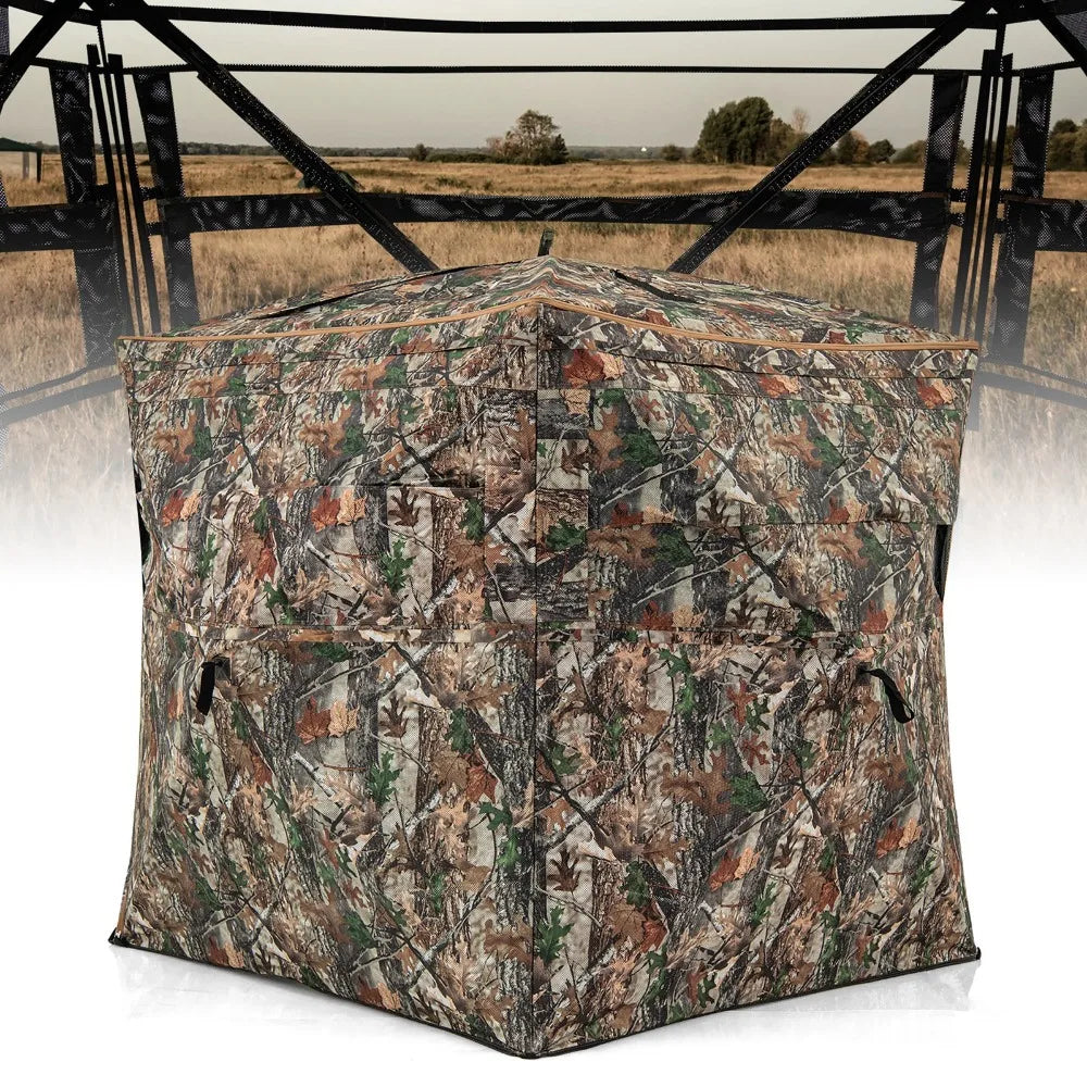 3 in 1 Multifunctional Hunting Blind w/ Skylight Roof Cover Carrying Bag