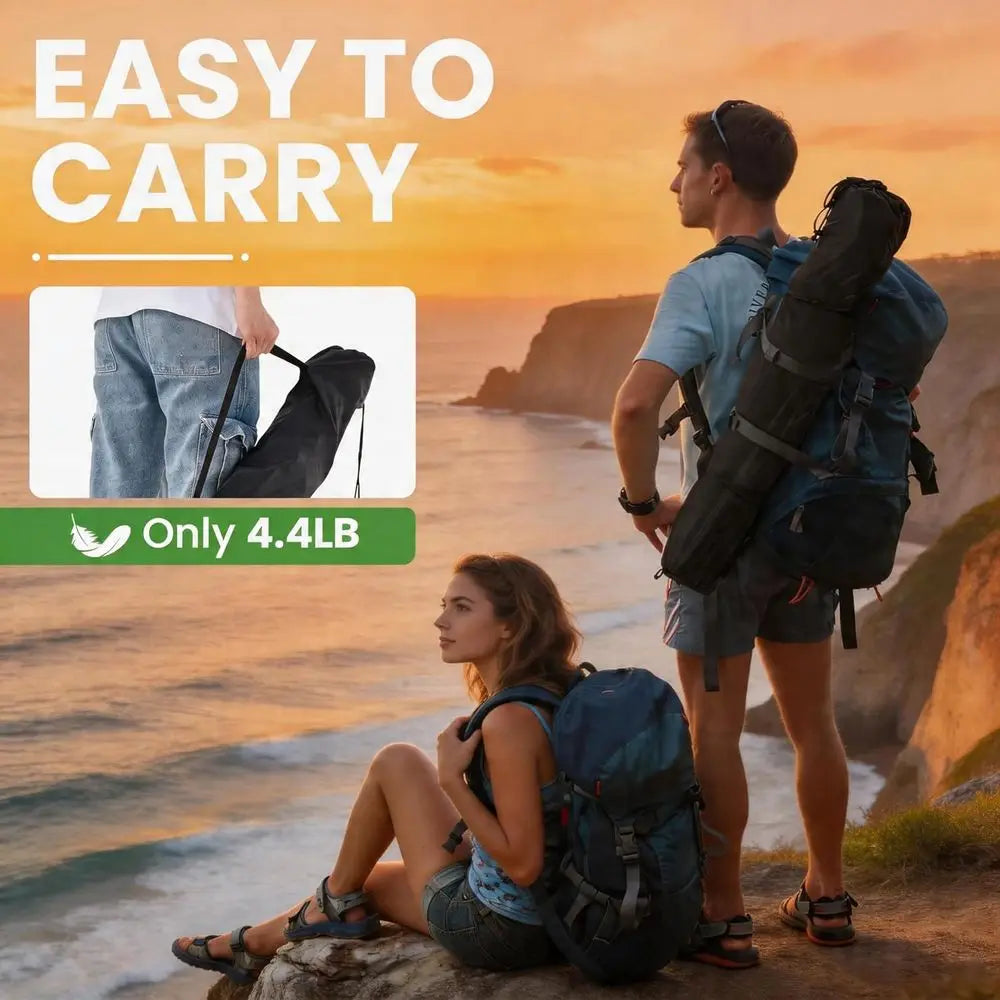 2 Pack Lightweight Folding Camping Chairs, Outdoor Lawn Beach Chair with Cup Holder & Carry Bag, Ideal for Travel, Picnic, Backy