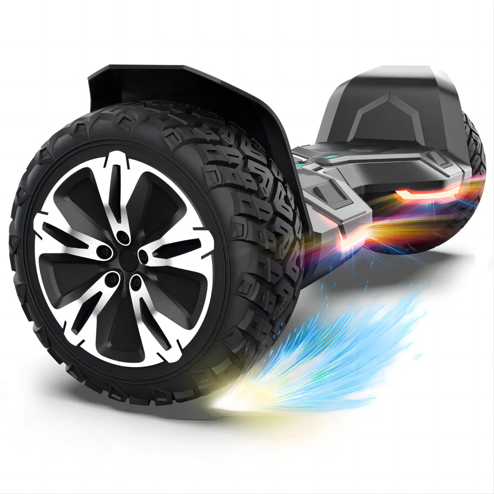 Warrior Off-Road Self-Balancing Scooter 8.5 Inch 350W X 2 with Music Speaker And LED Lights 10mph - Indoor And Outdoor Use